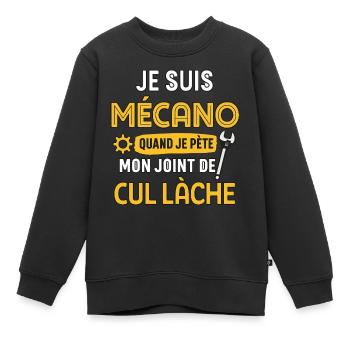 Mechaniker - Kinder Premium Organic Sweatshirt - Schwarz - Vorne - AI Model Kid Female (0cm)