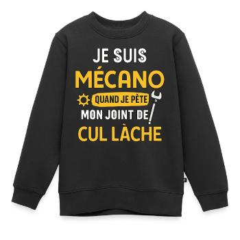 Mechaniker - Kinder Premium Organic Sweatshirt - Schwarz - Vorne - AI Model Kid Female (0cm)