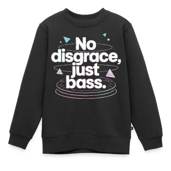 Pas de disgrâce, juste de la basse rétro - Sweat Premium enfant bio - noir - Devant - AI Model Kid Female (0cm)