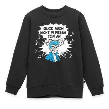 Witziges Punk-Design mit Schlagwort - Kinder Premium Organic Sweatshirt - Schwarz - Vorne - AI Model Kid Female (0cm)