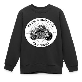 Het is geen motorfiets, het is een bijl - bijl - Kinder Premium sweater biologisch - zwart - Voor - AI Model Kid Female (0cm)
