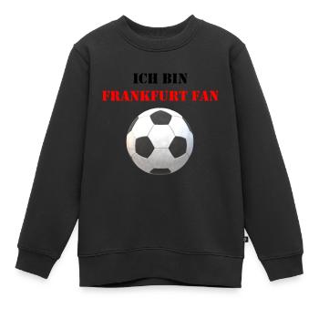 Fussball Frankfurt - Kinder Premium Organic Sweatshirt - Schwarz - Vorne - AI Model Kid Female (0cm)