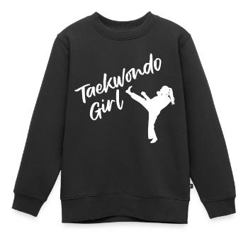 Taekwondo Arts Martiaux Athlète Arts Martiaux Arts Martiaux Arts Martiaux - Sweat Premium enfant bio - noir - Devant - AI Model Kid Female (0cm)