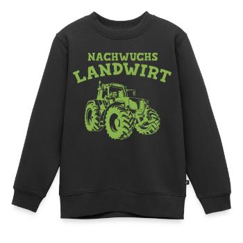 Traktor Junge Nachwuchs Landwirt Bauernhof - Kinder Premium Organic Sweatshirt - Schwarz - Vorne - AI Model Kid Female (0cm)