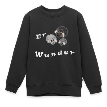 Erschafe Wunder - Kinder Premium Organic Sweatshirt - Schwarz - Vorne - AI Model Kid Female (0cm)