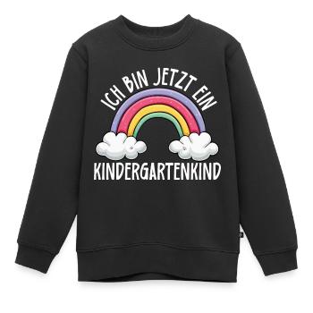 I'm now a kindergarten child 2025 - Kids Premium Organic Sweatshirt - black - Front - AI Model Kid Female (0cm)