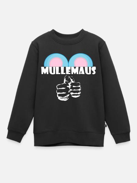 Kosename Mullemaus Geschenkidee - Kinder Premium Organic Sweatshirt - Schwarz