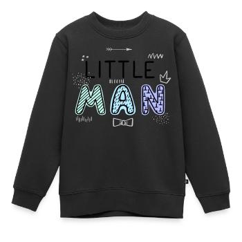 Dictons de bébé Vêtements pour bébés Vêtements pour enfants - Sweat Premium enfant bio - noir - Devant - AI Model Kid Female (0cm)