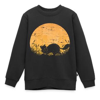 Ratons laveurs cadeau raton laveur - Sweat Premium enfant bio - noir - Devant - AI Model Kid Female (0cm)