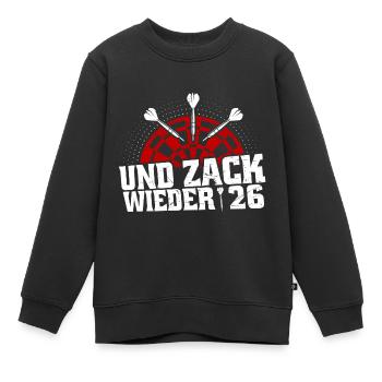 Funny Dart Saying Dartboard Dart Gift - Kids Premium Organic Sweatshirt - black - Front - AI Model Kid Female (0cm)