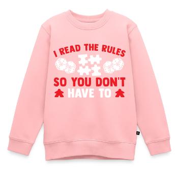 Brettspiel Nerd Geschenke Board Games - Kinder Premium Organic Sweatshirt - Rosa - Vorne - AI Model Kid Female (0cm)