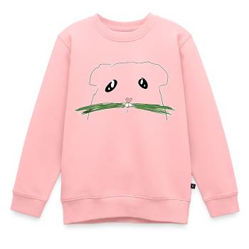 rongeur hamster - Sweat Premium enfant bio - rose - Devant - AI Model Kid Female (0cm)