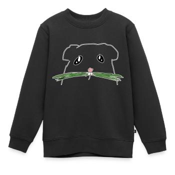 rongeur hamster - Sweat Premium enfant bio - noir - Devant - AI Model Kid Female (0cm)