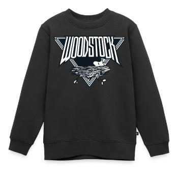 Peanuts Woodstock Musik Logo - Kinder Premium Organic Sweatshirt - Schwarz - Vorne - AI Model Kid Female (0cm)