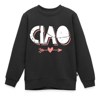ciao reise reisen - Kinder Premium Organic Sweatshirt - Schwarz - Vorne - AI Model Kid Female (0cm)