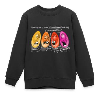 Ostereier - Kinder Premium Organic Sweatshirt - Schwarz - Vorne - AI Model Kid Female (0cm)