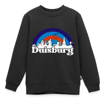 Duisburg Stadt Industrie Kohle Ruhrpott - Kinder Premium Organic Sweatshirt - Schwarz - Vorne - AI Model Kid Female (0cm)