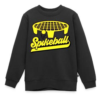 Farben änderbar | Roundnet Spikeball Fun - Kinder Premium Organic Sweatshirt - Schwarz - Vorne - AI Model Kid Female (0cm)