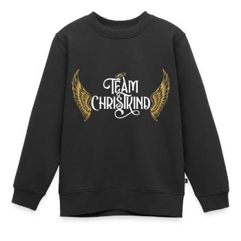Team Christkind Heilig Abend Kostüm Familie - Kinder Premium Organic Sweatshirt - Schwarz - Vorne - AI Model Kid Female (0cm)