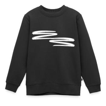 striche strich linien linie - Kinder Premium Organic Sweatshirt - Schwarz - Vorne - AI Model Kid Female (0cm)