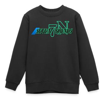 7N Sounds - Kinder Premium Organic Sweatshirt - Schwarz - Vorne - AI Model Kid Female (0cm)
