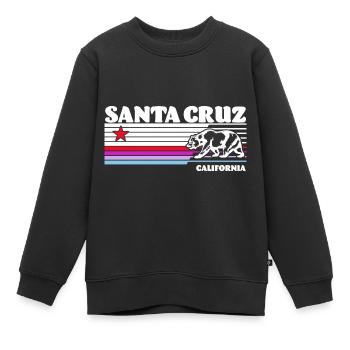 Santa Cruz California vintage retro - Kinder Premium Organic Sweatshirt - Schwarz - Vorne - AI Model Kid Female (0cm)