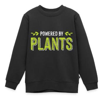 vegan veganer - Kinder Premium Organic Sweatshirt - Schwarz - Vorne - AI Model Kid Female (0cm)