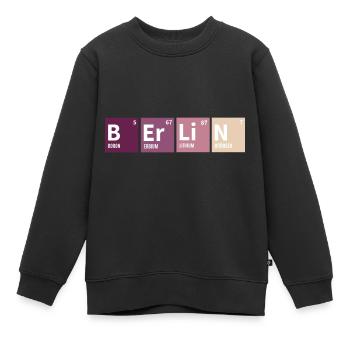 Berlin Periodensystem Bunt - Kinder Premium Organic Sweatshirt - Schwarz - Vorne - AI Model Kid Female (0cm)