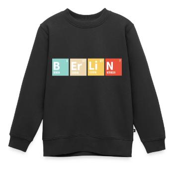Berlin Periodensystem Bunt - Kinder Premium Organic Sweatshirt - Schwarz - Vorne - AI Model Kid Female (0cm)