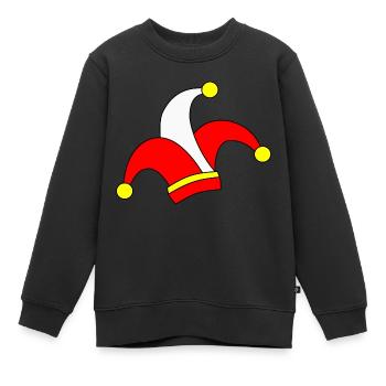 Chapeau de carnaval - Sweat Premium enfant bio - noir - Devant - AI Model Kid Female (0cm)