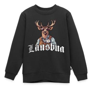 Lausbua Chemise Traditionnelle Homme Trachtenshirt Octobre - Sweat Premium enfant bio - noir - Devant - AI Model Kid Female (0cm)