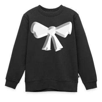 symbole de boucle mouche argent - Sweat Premium enfant bio - noir - Devant - AI Model Kid Female (0cm)