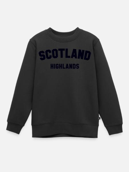 SCOTLAND HIGHLANDS Schottland - Kinder Premium Organic Sweatshirt - Schwarz