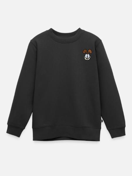 Garfield Odie Als Stick-Design - Kinder Premium Organic Sweatshirt - Schwarz