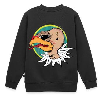 condor - Sweat Premium enfant bio - noir - Dos - AI Model Kid Female (0cm)
