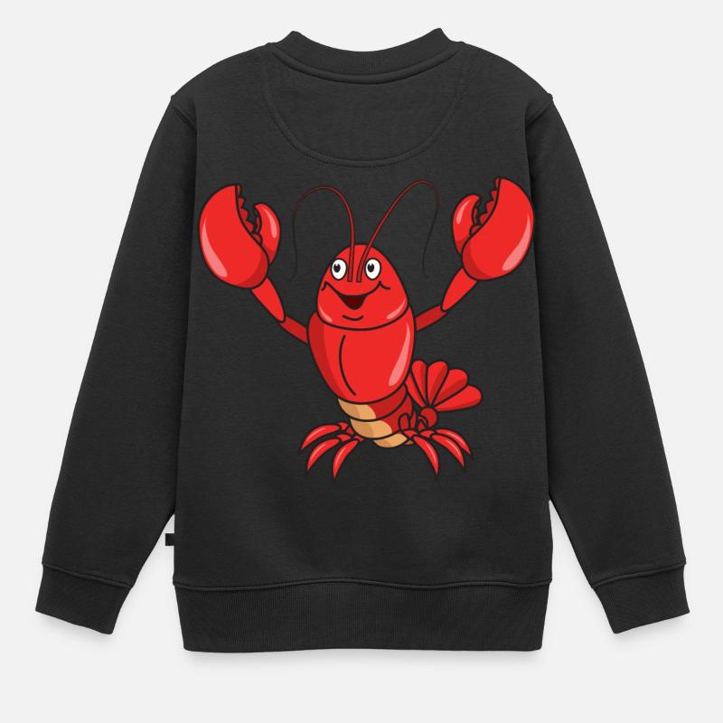 lobster - Kids Premium Organic Sweatshirt - black