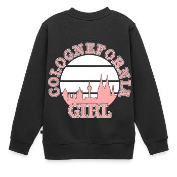 COLOGNEFORNIA Fille Cologne Kölle ville Dom Kölsches - Sweat Premium enfant bio - noir - Dos - AI Model Kid Female (0cm)