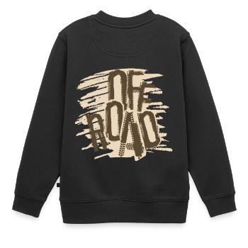 Off Road - Kids Premium Organic Sweatshirt - black - Back - AI Model Kid Female (0cm)