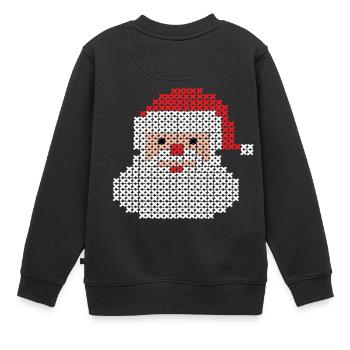 Santa Claus - Kinder Premium Organic Sweatshirt - Schwarz - Hinten - AI Model Kid Female (0cm)