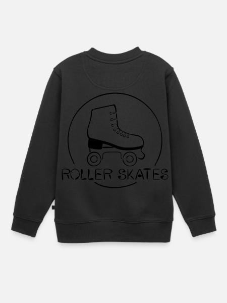 Roller-Skates - Kinder Premium Organic Sweatshirt - Schwarz