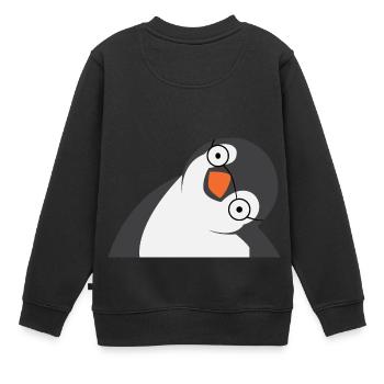 Pingouin - Sweat Premium enfant bio - noir - Dos - AI Model Kid Female (0cm)
