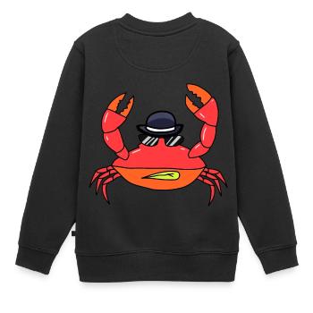 Krebstiere Sonnenbrille Hut Krabbe Meerestiere - Kinder Premium Organic Sweatshirt - Schwarz - Hinten - AI Model Kid Female (0cm)