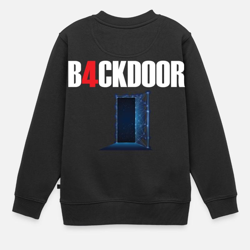 Porte dérobée - Sweat Premium enfant bio - noir