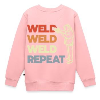 Amant de la sueur - Sweat Premium enfant bio - rose - Dos - AI Model Kid Female (0cm)