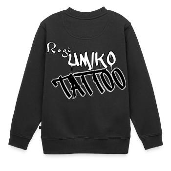 Regi Umiko Tattoo - Kinder Premium Organic Sweatshirt - Schwarz - Hinten - AI Model Kid Female (0cm)