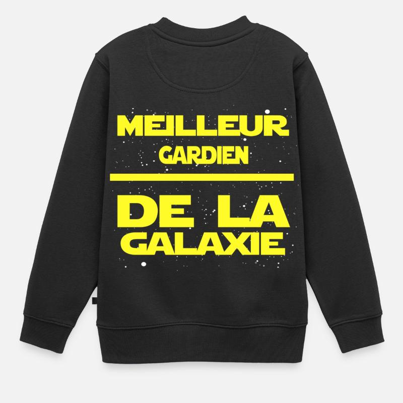 Gardien - Sweat Premium enfant bio - noir