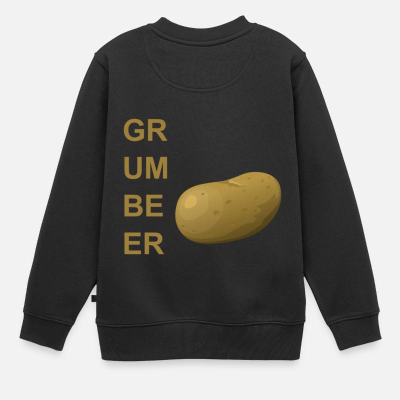 Grumbeer / pommes de terre - Sweat Premium enfant bio - noir