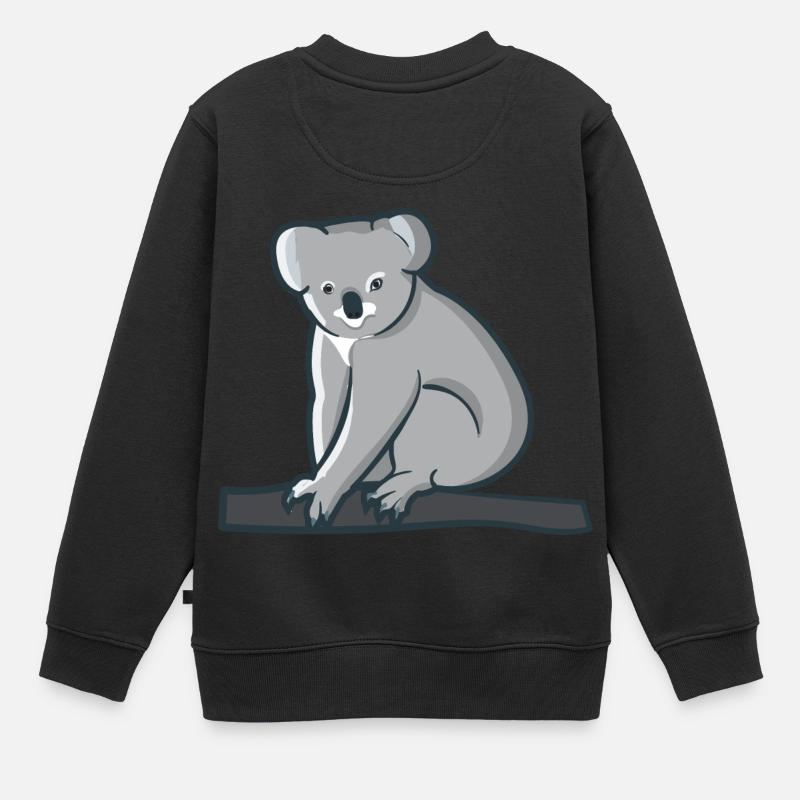 Koala est assis sur un arbre en Australie - Sweat Premium enfant bio - noir