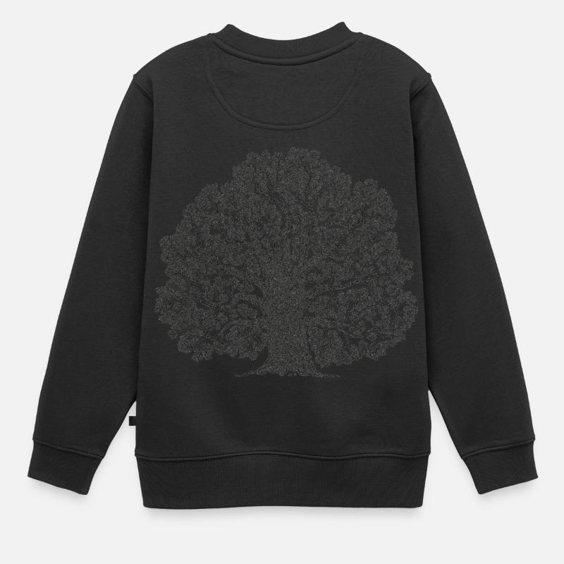 Baum des Lebens - Yggdrasil - Kinder Premium Organic Sweatshirt - Schwarz