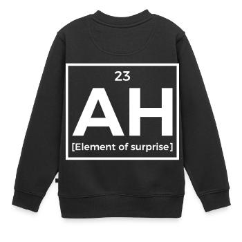 De surprise - Tableau périodique - Sweat Premium enfant bio - noir - Dos - AI Model Kid Female (0cm)